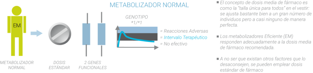 Metabolizadores normales farmacogenética