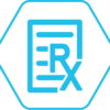 Diseño abstracto que muestra un hexágono azul con líneas superpuestas que forman un efecto de túnel, que recuerda al protocolo asistencial. El centro cuenta con un rectángulo azul sólido, rodeado de líneas discontinuas, que evocan profundidad y movimiento similares a la atención personalizada.
