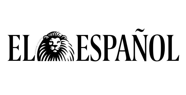 Logotipo de "El Español" que presenta el nombre en letras negras en negrita con una cabeza de león estilizada integrada en la letra "O" de "Español" sobre un fondo blanco.
